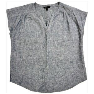 Denim V-Neck Women Shirt Size Medium. Banana Republic